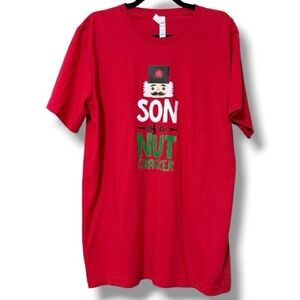 Bella canvas size large son of a nutcracker Christmas movie elf saying new